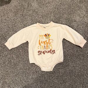 My First Thanksgiving Baby Onesie